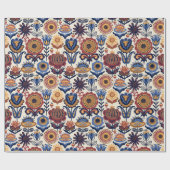 Folk Art Pattern ラッピングペーパー (フラット)