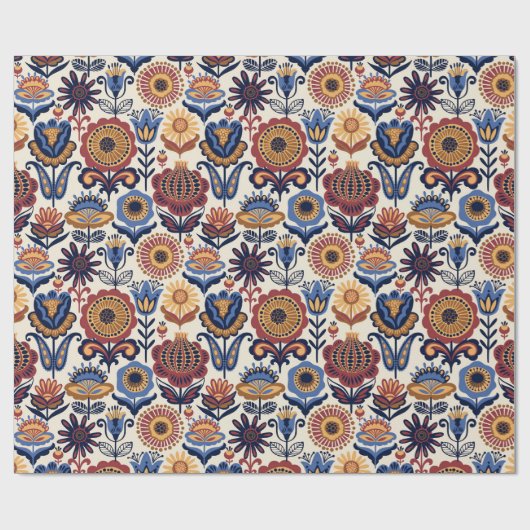 Folk Art Pattern  ラッピングペーパー (フラット)