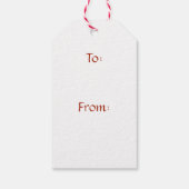 Folk Art Santa Claus ギフトタグ (裏面)