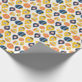 Folk Art Sardine Style Christmas Ornaments ラッピングペーパー (角)