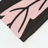 folk art scandinavian colourful pattern with flora フリースブランケット (角)