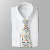 Folk Art Scandinavian Traditional Motif ネクタイ (タイ)