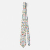 Folk Art Scandinavian Traditional Motif ネクタイ (正面)