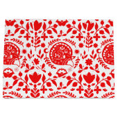 Folk Art Sleeping Fox ラージペーパーバッグ (正面)