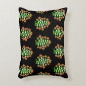 Folk Art Southwest Blooming Cactus With Doves アクセントクッション (正面(垂直))