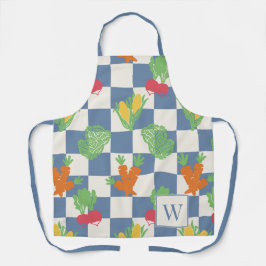 Folk Art Vegetable Check  エプロン