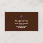Folk coffee brand badge — cocoa with caramel 名刺 (裏面)