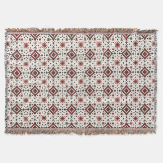 Folk Diamond Cross Stitch Seamless Pattern スローブランケット