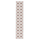 Folk Diamond Cross Stitch Seamless Pattern ミディアムテーブルランナー (正面)