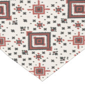 Folk Diamond Cross Stitch Seamless Pattern ミディアムテーブルランナー (コーナー)