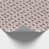 Folk Diamond Cross Stitch Seamless Pattern ラッピングペーパー (角)