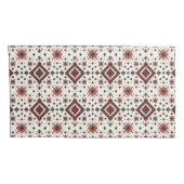 Folk Diamond Cross Stitch Seamless Pattern 枕カバー (裏面-右)