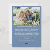 Folk Floral Border Modern Coquette Christmas Photo シーズンカード (裏面)