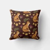 Folk Foxes Spiral クッション (裏面)