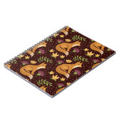 Folk Foxes Spiral Notebook ノートブック (左側)