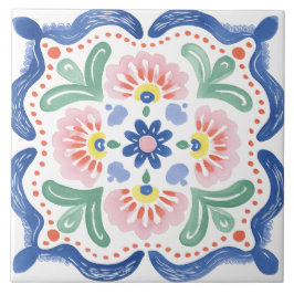 Folk Garden Watercolor タイル