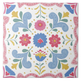 Folk Garden Watercolor タイル