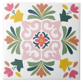 Folk Garden Watercolor タイル