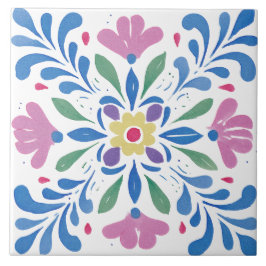 Folk Garden Watercolor タイル