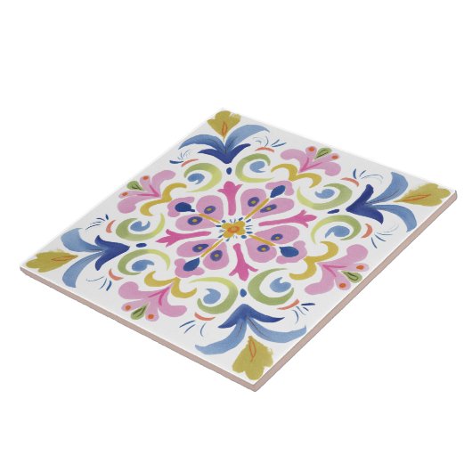 Folk Garden Watercolor タイル (側面)