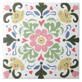 Folk Garden Watercolor タイル