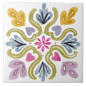 Folk Garden Watercolor タイル (正面)