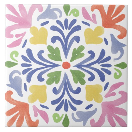 Folk Garden Watercolor タイル (正面)