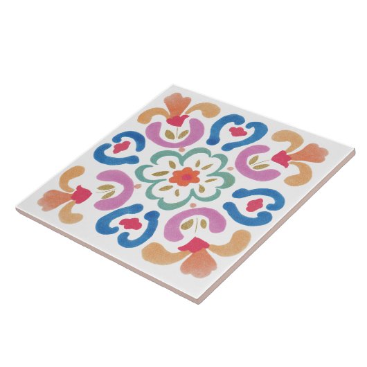 Folk Garden Watercolor タイル (側面)