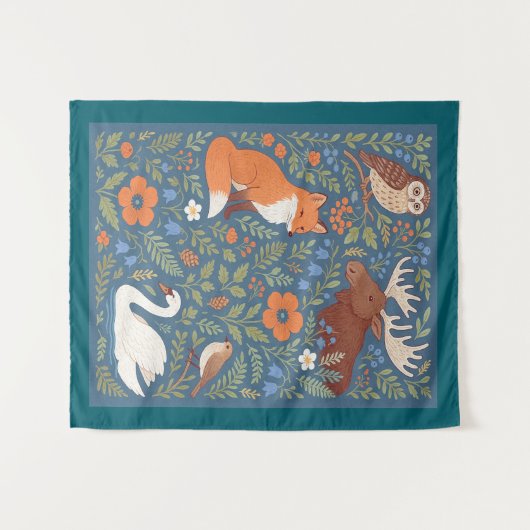 folk lore art タペストリー (正面(横))