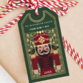 Folk Nutcracker Christmas Personalized Ornament ギフトタグ
