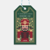 Folk Nutcracker Christmas Personalized Ornament ギフトタグ (正面)