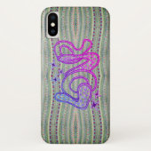 Folk Psychedelic Pretty Hearts Love Case-Mate iPhoneケース (裏面)