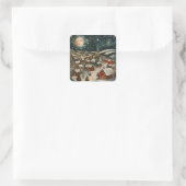 Folk Winter Village スクエアシール (バッグ)