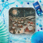 Folk Winter Village ペーパープレート (パーティー)
