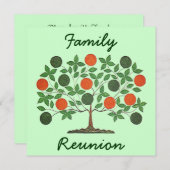 Folkartの系譜の懇親会のパーティの招待状 招待状 (正面/裏面)