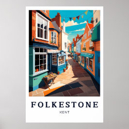 Folkestone Poster, Kent Poster, England Poster ポスター