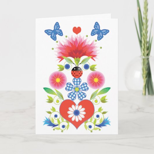 Folkfestグリーティングカード カード (正面)