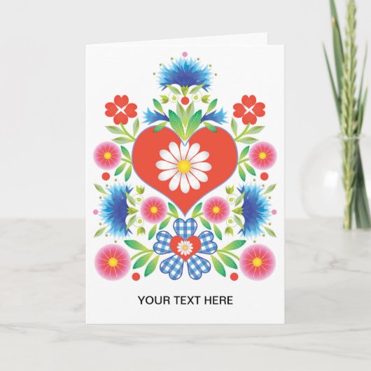 Folkfestグリーティングカード カード (正面)