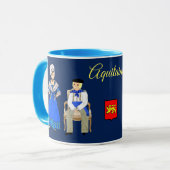 Folklore d'Aquitaine, France マグカップ (正面左)