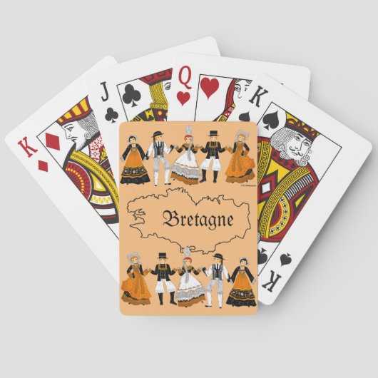 Folklore de Bretagne, France トランプ (裏面)