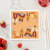 Folklore de Lorraine, France スタンダードランチョンナプキン (インサイチュ)