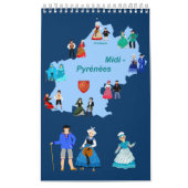 Folklore de Midi- Pyrénées, France カレンダー (カバー)