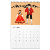 Folklore de Midi- Pyrénées, France カレンダー (2月 2027)