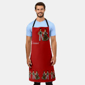 Folklore de Seebach, Alsace, France エプロン (着用した状態)