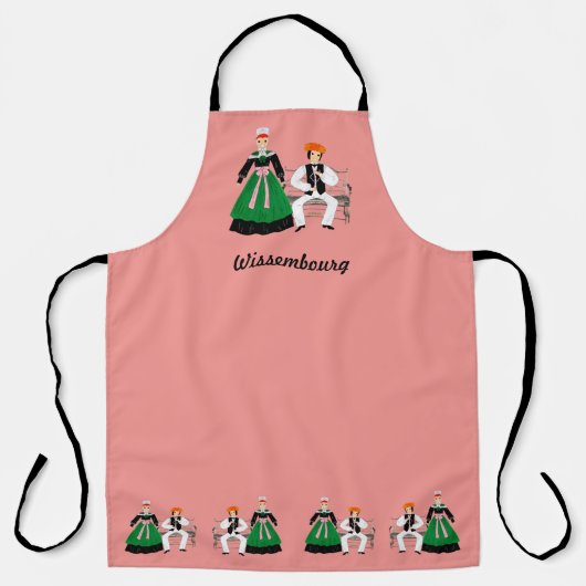 Folklore de Wissembourg, Alsace, France エプロン (正面)