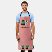 Folklore de Wissembourg, Alsace, France エプロン (着用した状態)