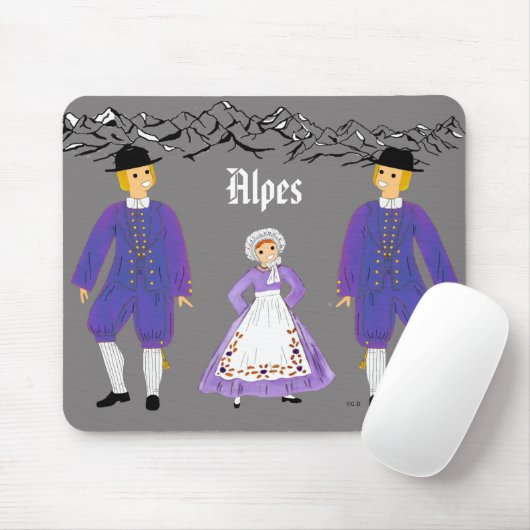 Folklore des Alpes, France マウスパッド (マウス)