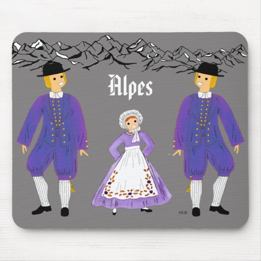 Folklore des Alpes, France マウスパッド (正面)
