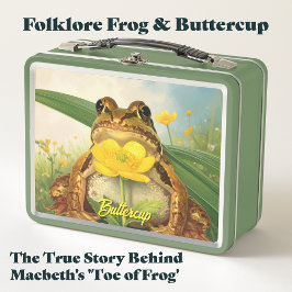 Folklore Frog & Buttercup | Hidden Magic Herbalist メタルランチボックス