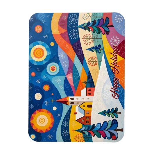 Folksy Christmas マグネット (縦)